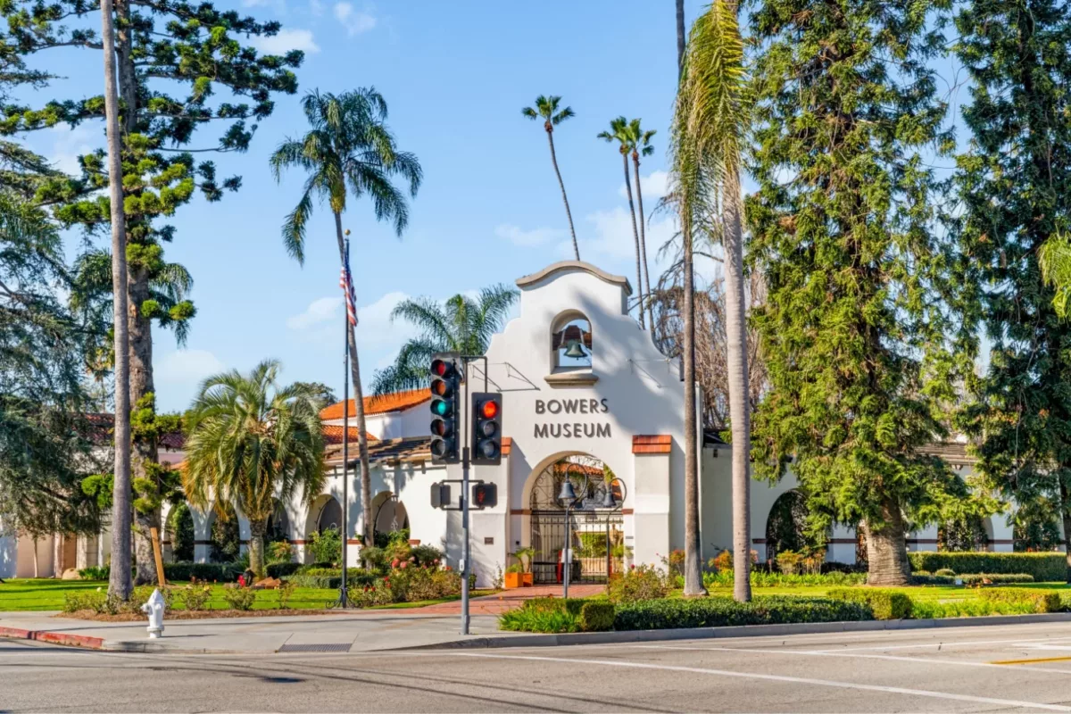 Exterior of the Bowers Museum