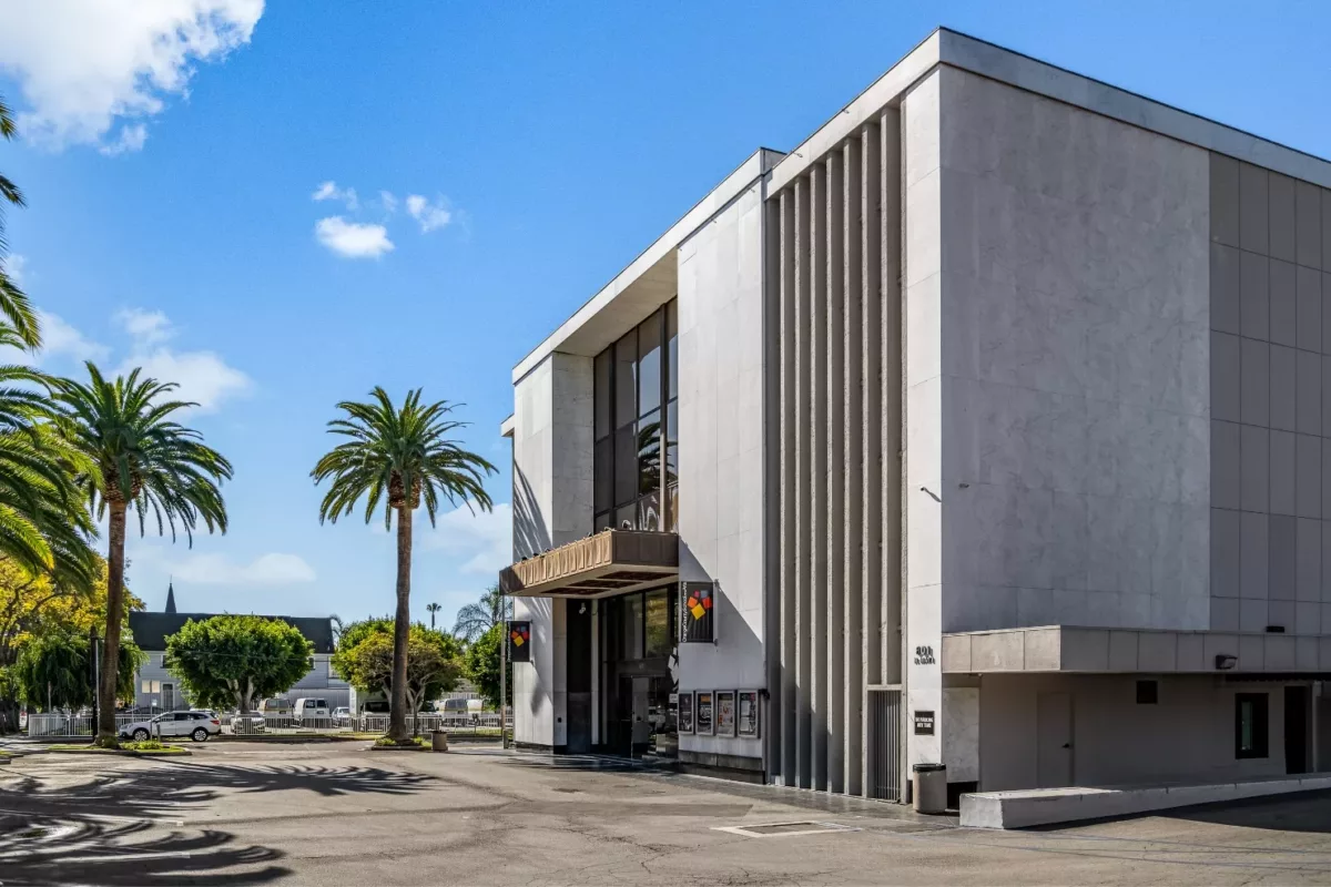Exterior of the Margaret A. Webb Theatre in Downtown Santa Ana