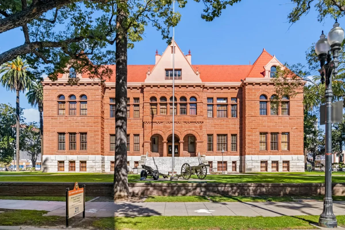 Exterior of the Old Orange County Courthouse in Downtown Santa Ana