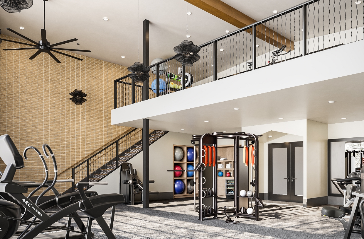 Rafferty 2-story fitness center